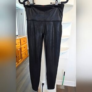 Spanx Faux Leather Leggings - Large